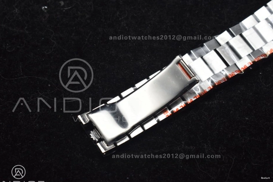 A2836 Weight Black 40 Crystal President DayDate On Gain Dial GMF Bracelet SS 1128